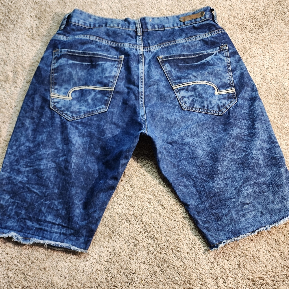 Evolution in Design Medium to Dark Wash Shorts